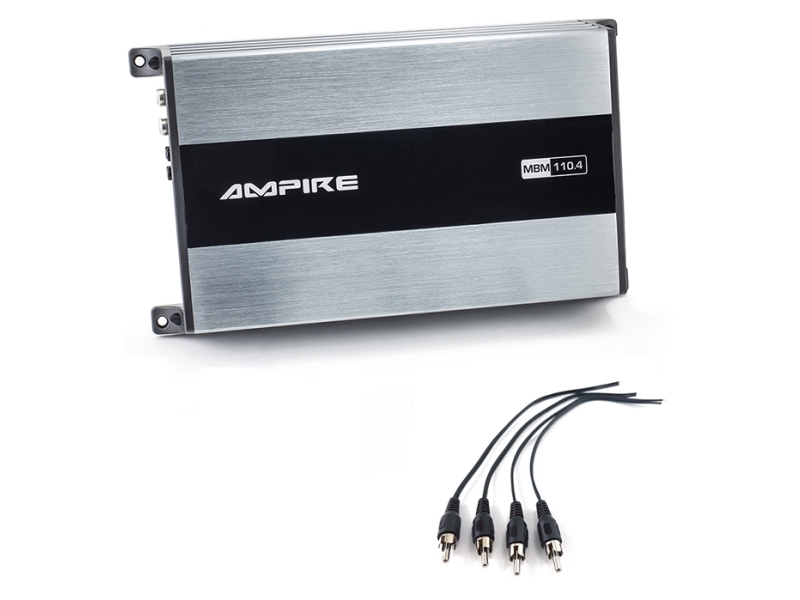 Ampire förstärkare 4x 110 Watt, klass D | Bilvård & Biltillbehör - Bilens Interiörutrustning - HiFi för bilar - Förstärkare & subwoofers | GameStuff