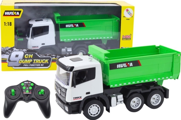 Leantoys Rc Kipp-Lkw Fernsteuerung 1:18 Grün
