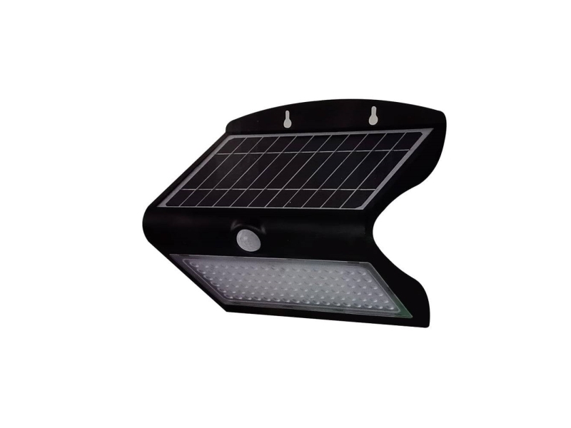 V-TAC 8279 VT-767-7-B Solcellevægspot med bevægelsessensor LED (RGB) LED 8 W Just Black