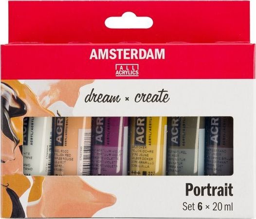 Amsterdam Standard Serie Acrylfarbe Portrait Set | 6 X