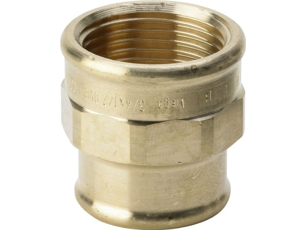 Viega formmuffe 2 x 1 1/2 rødgods