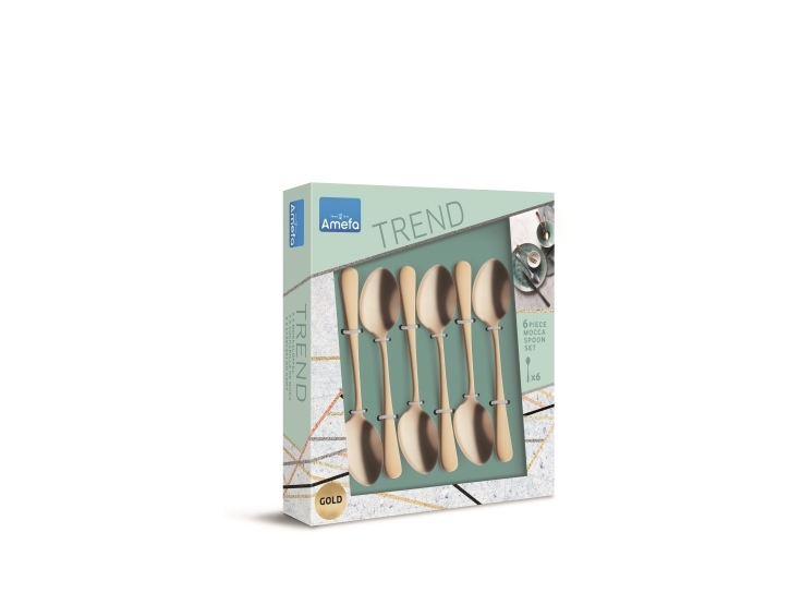 Amefa Dessertskeer 1410 Trend 6 Stk. Sæt Til 6 Personer Guld
