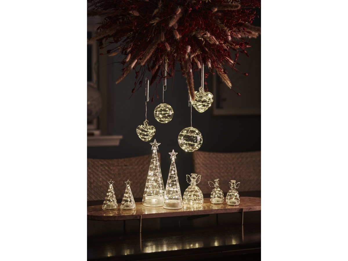 Philips Sirius Home Sweet Christmas Ball juldekoration figur (LED, batteri) klart glas, 8 lampor | N - A | GameStuff