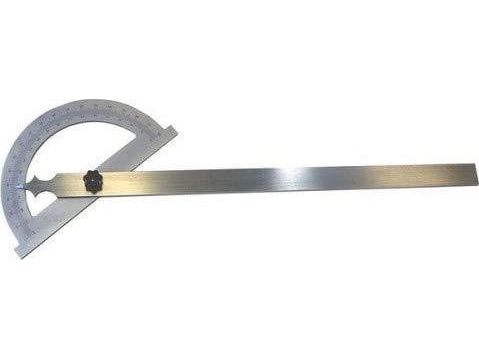 Mib gradmåler 200/300mm - 0-180gr. Mattforcromet | Verktyg & Verkstad - Handverktyg - Vinkelmätare | GameStuff