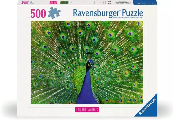 Ravensburger Puzzle Peacock, 500 Stück(E), Tiere, 12 Jahr(E)