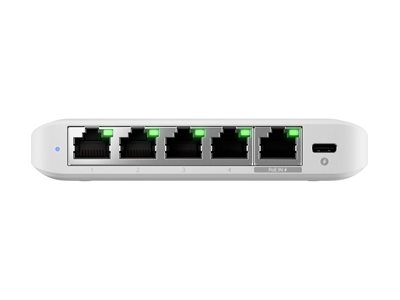 Ubiquiti Unifi Switch Flex Mini 2.5G - Switch - L2+ - Administreret - 4 X 2.5Gbase-T + 1 X 2.5Gbase-T (Poe) - Desktop - Poe