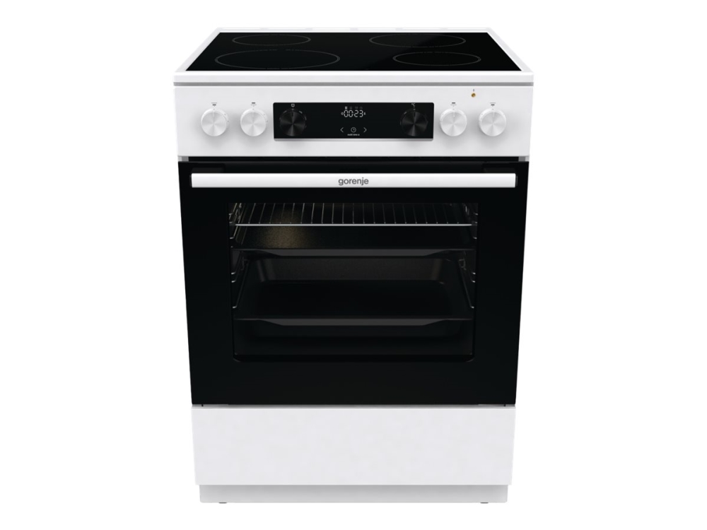 Gorenje Advanced GEC6C40WD - Spis - fristående - bredd: 60 cm - djup: 60 cm - höjd: 85 cm - med självrengöring - vit | Vitvaror - Spisar - Glaskeramikspisar | GameStuff