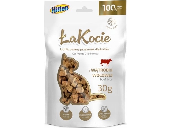 Hilton Gefriergetrockneter Snack Aus Rinderleber Für Katzen 30 G