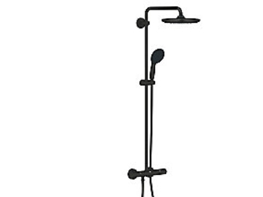 Grohe Vitalio Start System 250 - Duschsystem Mit Thermostat Für Die Wandmontage Mattschwarz