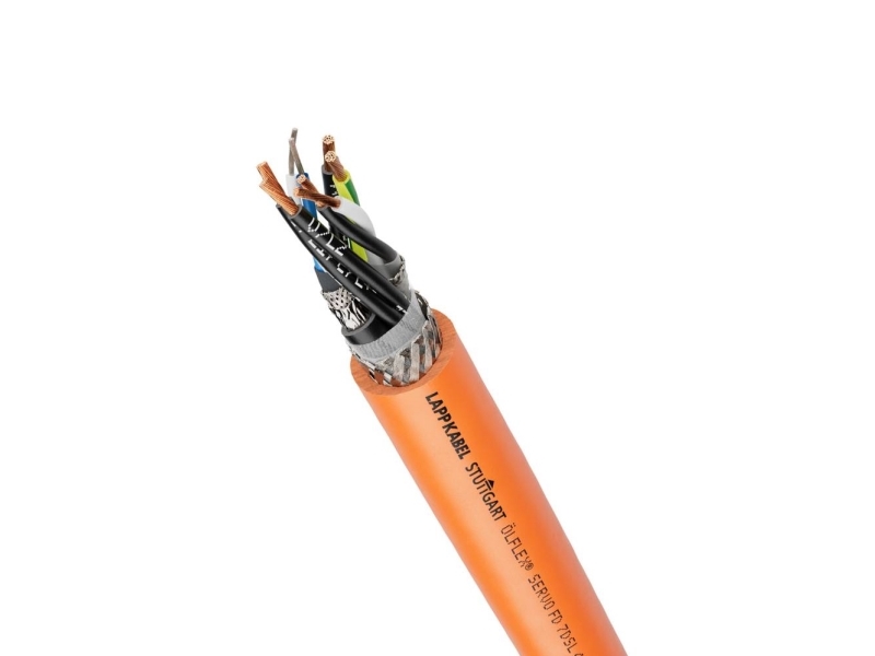 LAPP ÖLFLEX® SERVO FD 7DSL Servo-ledning 4 G 2.5 mm² + 2 x 0.32 mm² Orange 1023276/50 50 m