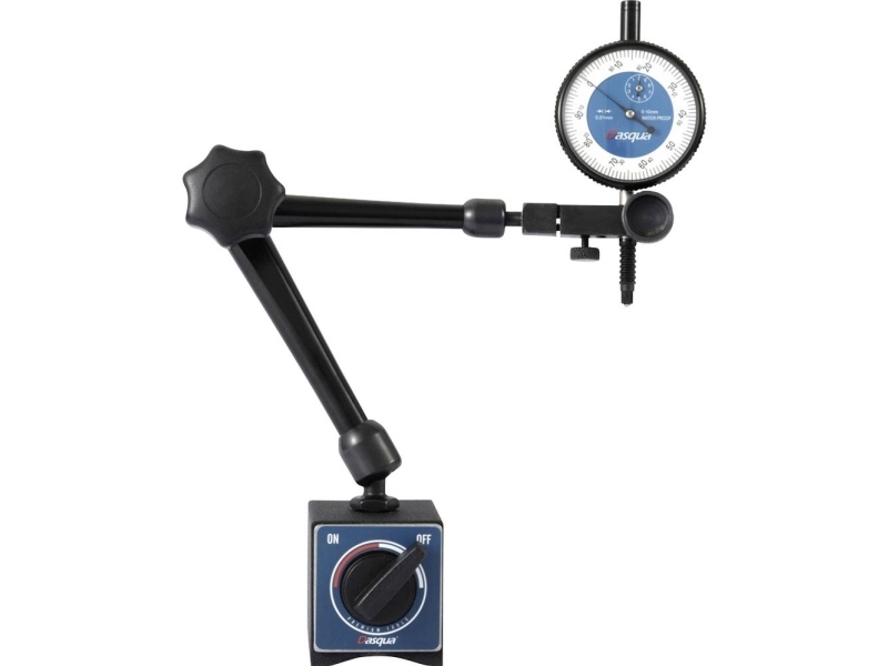 Dasqua 7611-1010 Måleur Med Magnetfod 10 Mm Aflæsning: 0.01 Mm
