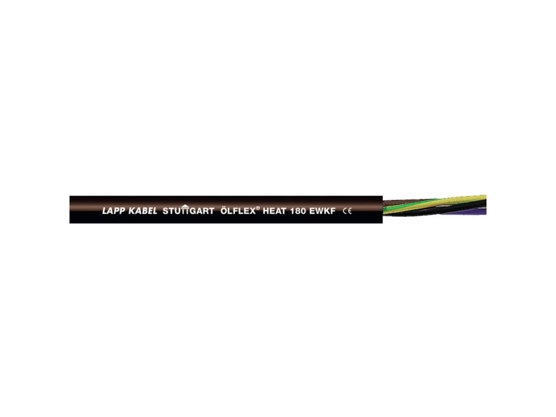 LAPP ÖLFLEX® HEAT 180 EWKF Korkean lämpötilan kaapeli 5 G 2,5 mm² Musta 465233/50 50 m