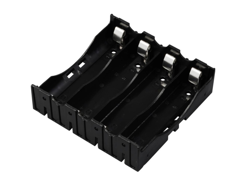 TRU COMPONENTS TC-13220720 Batteriholder 4 18650 Kontaktpol (L x B x H) 78 x 79 x 21 mm
