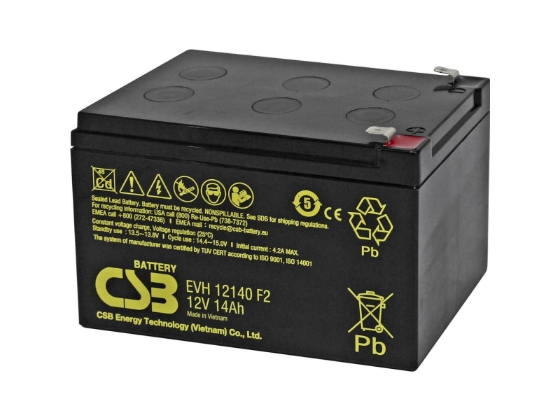 Fey Elektronik Blybatteri 12 V 14 Ah Blyfleece (B X H X T) 151 X 100.3 X 98 Mm Cyklusstabilt, Vedligeholdelsesfri, Lav Selvafladning