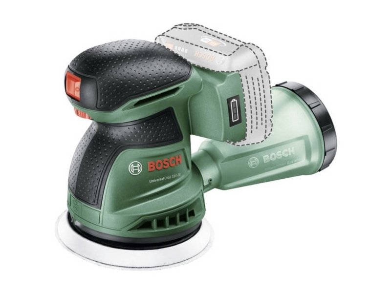 Bosch Koti ja puutarha UniversalOrbit 18V-20 06033E4100 Akkukäyttöinen eksentrinen hiomalaikka - SOLO