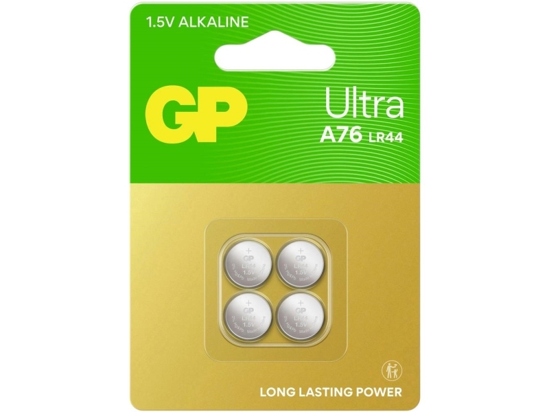 Gp Ultra Alkaline Batteri A76/Lr44 1,5V (4-Pak)