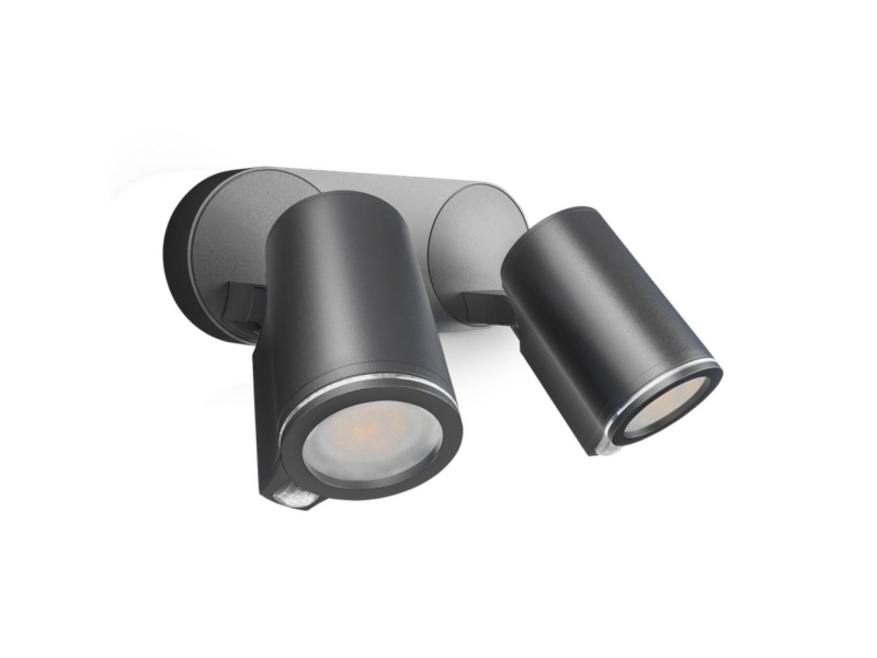 Steinel Spot Duo, Udendørs Vægbelysning, Sort, Aluminium, Plast, Ip44, Ii, Ik03