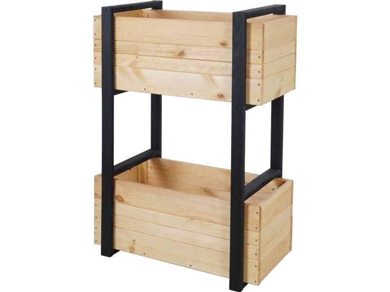 Siena Garden Konny 06395-Oiled Plantekasse Fyrretræ, Folie Natur