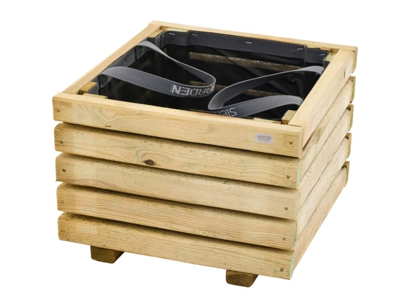 Siena Garden Ella N06588 Plantekasse Fyrretræ, Fleece Grøn