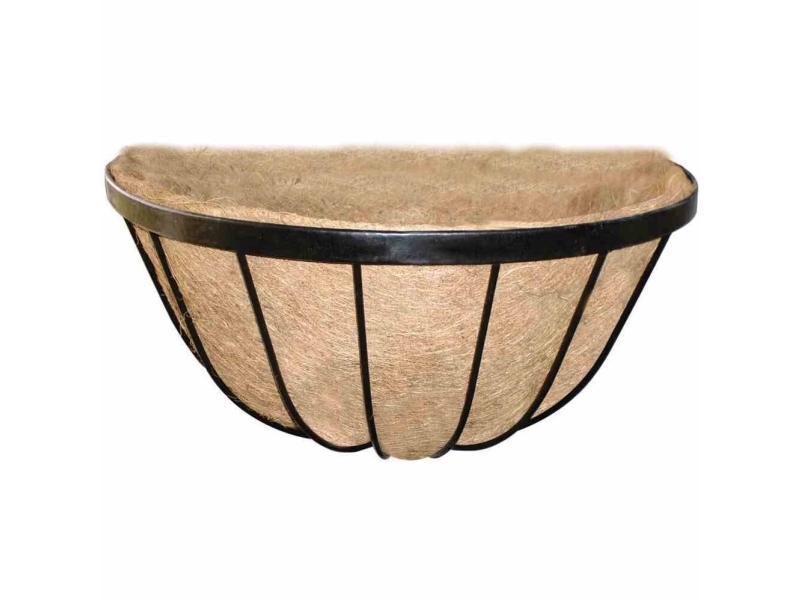 Siena Garden Wrought J58090 Seinävalaisin Teräs, Kookosmusta, Luonnollinen