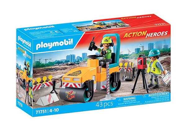 Playmobil Strassenbaustelle, Aktion/Abenteuer, 4 Jahr(E), Mehrfarbig, Kunststoff