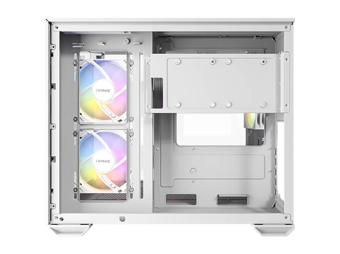 Antec Cx600m Trio Argb White, Mini Tower, Pc, Transparent, Weiß, Itx, Micro-Itx, Glas, Stahl, Gehärtetes Glas, Gaming