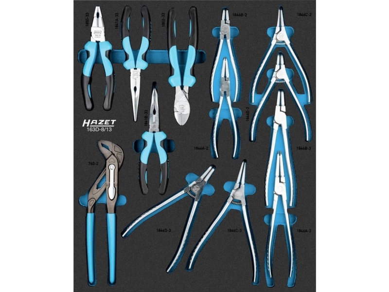 Hazet 163D-8/13 Tångsats | Verktyg & Verkstad - Tänger - Tångsatser | GameStuff
