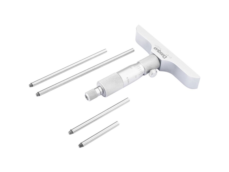 Dasqua 4611-8115 Tiefenmessgerät Mit Kontrolllehre 0 - 75 Mm Din 863