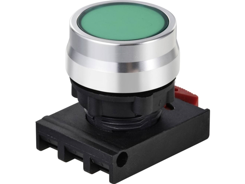 Tru Components Tc-12835240 Onpow26bk-Z/G Drucktaste Frontplatte Taste Grün 1 Stück