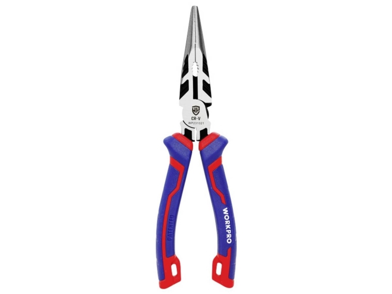 WorkPro WP231020 Universal Long Nose Tång Krom-vanadin Stål 160 mm | Verktyg & Verkstad - Tänger - Flack- och Rundtång | GameStuff