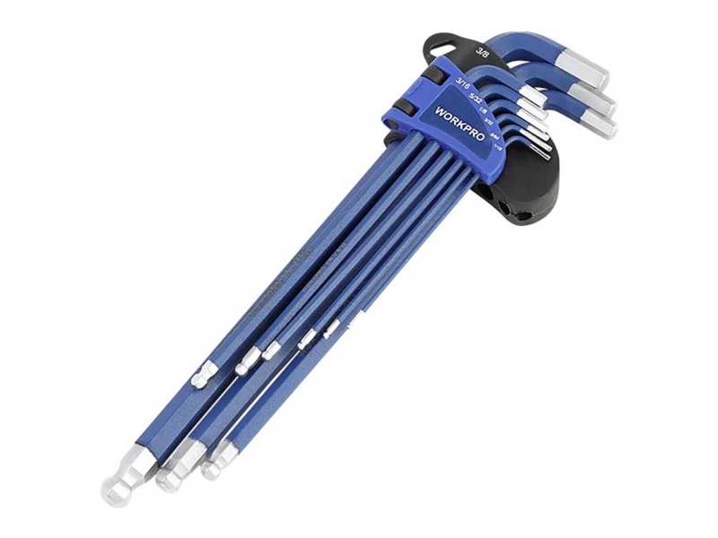Workpro Sechskant-Einsatz, Kugelkopf-Schraubendreher-Satz 1,5 Mm, 2 Mm, 2,5 Mm, 3 Mm, 4 Mm, 5 Mm, 6 Mm, 8 Mm, 10 Mm 1,5 Mm, 2 Mm, 2,5 Mm, 3 Mm, 4 Mm,