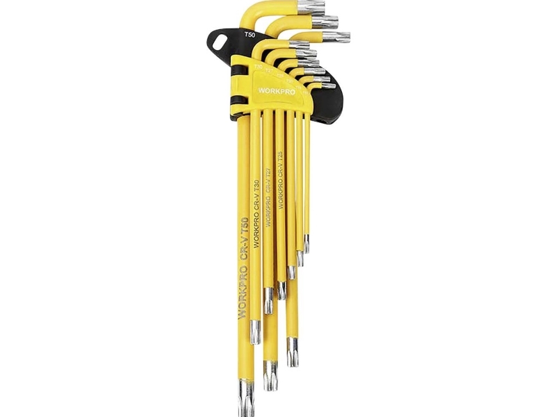 Workpro Torx T-Profil Steckschlüsselsatz T 10, T 15, T 20, T 25, T 27, T 30, T 40, T 45, T 50