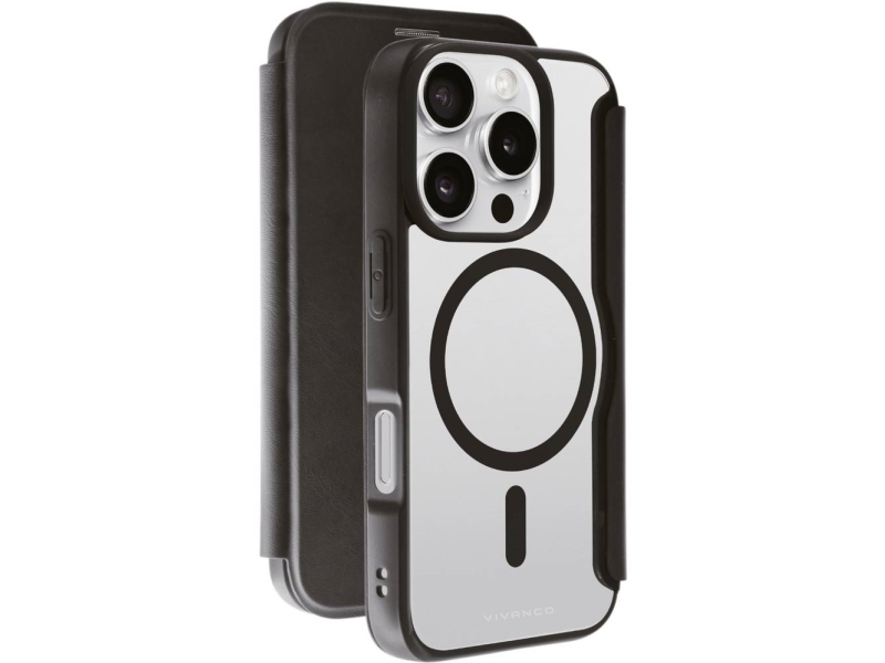 Vivanco Mag Premium Plånbok Apple Iphone 16 Pro 16 Cm 6.3  " Svart