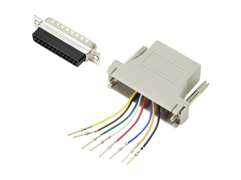 Tru Components D-Sub-Adapter D-Sub-Stik 25-Pol. - Rj45-Tilslutning 1 Stk