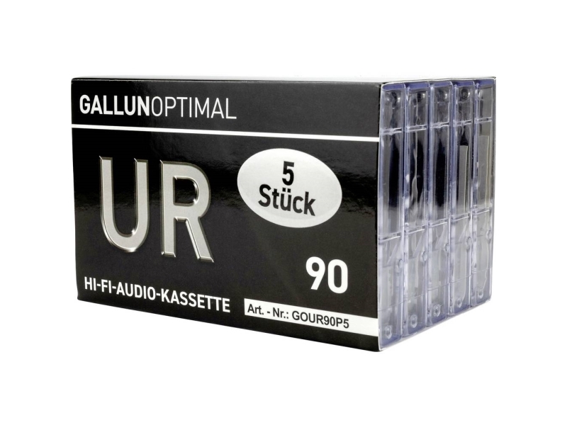 GALLUNOPTIMAL Kassettebånd 90 min Sæt med 5 stk.