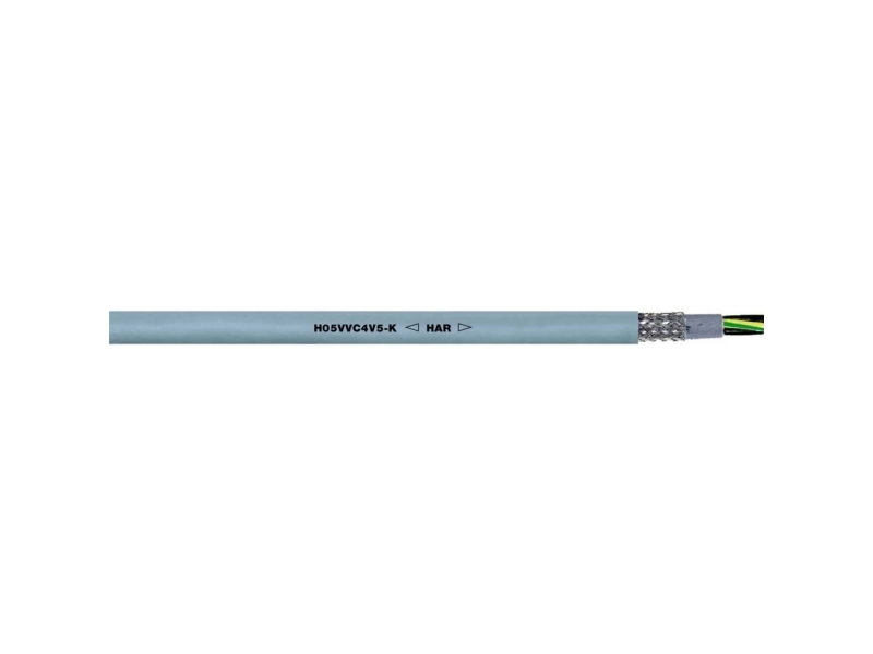 LAPP H05VVC4V5-K (NYSLYCYÖ-JZ) Styreledning 4 G 2.5 mm² Grå 35741/100 100 m