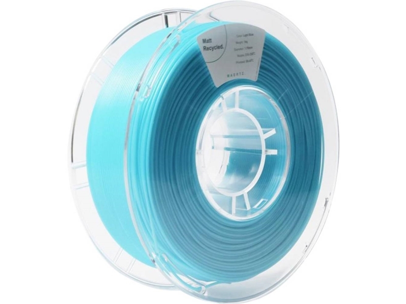 Maertz Pmma-1014-006 Pmma-1014-006 Filament Pla-Mat Recycled Pla, Matt 1,75 Mm 1000 G Hellblau 1 Stück