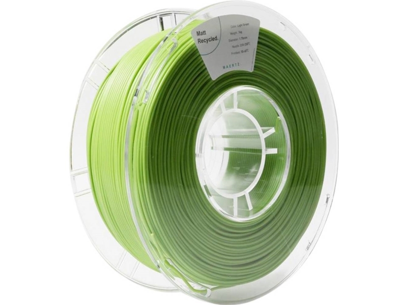 Maertz Pmma-1014-007 Pmma-1014-007 Filament Pla-Mat Recycled Pla, Mat 1.75 Mm 1000 G Lysegrøn 1 Stk