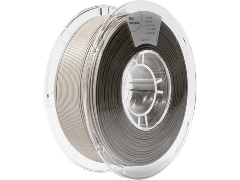 Maertz Pmma-1014-002 Pmma-1014-002 Filament Pla-Mat Recyceltes Pla, Matte 1,75 Mm 1000 G Grau 1 Stk.