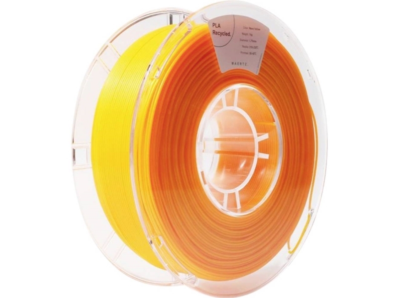 Maertz Pmma-1013-008 Pmma-1013-008 Filament Pla Kunststoff Recyceltes Pla 1,75 Mm 1000 G Neongelb 1 Stück