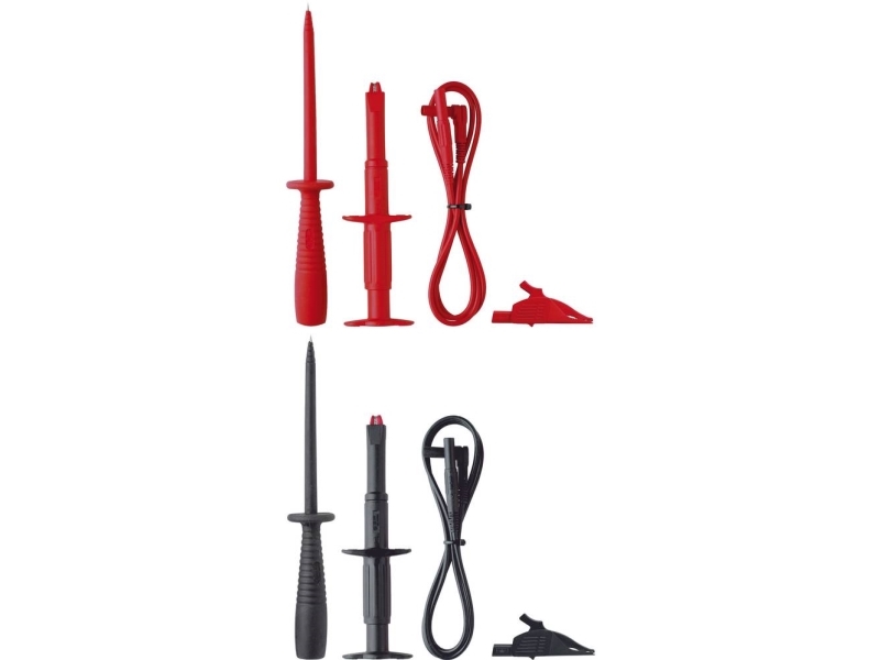 Benning Sicherheits-Messleitungs-Set [ Lamellenstecker 4 Mm - Lamellenstecker 4 Mm] 1.00 M Rot, Schwarz Benning Ta 3 (044126)