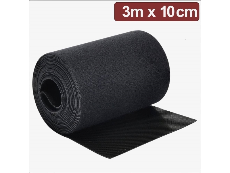 Quadrios 24CA312 Burrebånd til samling Burrebånd statisk loop del (L x B) 3 m x 10 cm Sort 3 m | EL Artiklar - Vägar & tillägg - Övriga | GameStuff