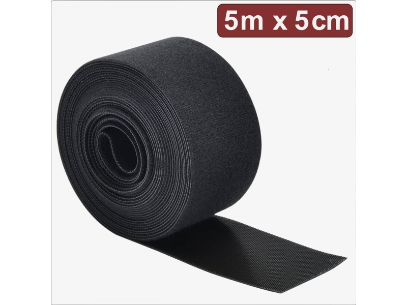 Quadrios 24CA310 Burrebånd til samling Burrebånd statisk loop del (L x B) 5 m x 5 cm Sort 5 m | EL Artiklar - Vägar & tillägg - Övriga | GameStuff