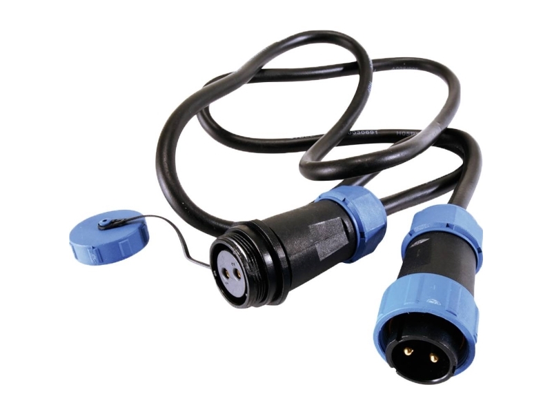 Deko Light 940051 Rundstik Konfektioneret Stik, Lige, Kobling, Lige Samlet Poltal: 2 1 Stk