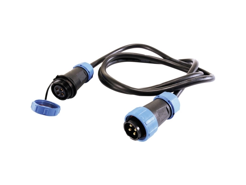 Deko Light 940047 Rundstik Konfektioneret Stik, Lige, Kobling, Lige Samlet Poltal: 4 1 Stk