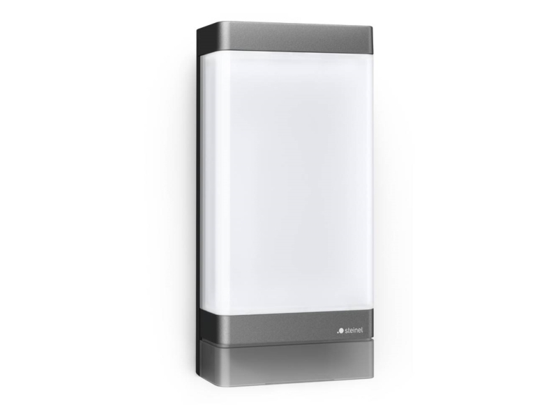 Steinel 067212 LED AUSSENLEUCHTE L 271 DIGI SC ANT LED-udendørs vægbelysning med bevægelsessensor LED (RGB) LED indbygget 6.6 W Antracit