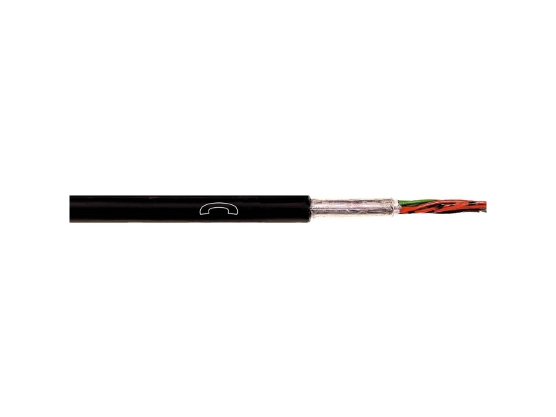 LAPP 1591217/500 Telefonkabel A-2YF(L)2Y 2 x 2 x 0.8 mm Sort 500 m