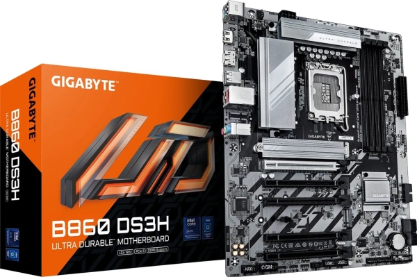 Gigabyte B860 Ds3h Motherboard Supports Intel Core Ultra Cpus 8 1 2 2 Phases Vrm Up To 9066mhz Ddr5 1xpcie 5.0 1xpcie 4.0 M.2 2.5 Gbe Lan Us