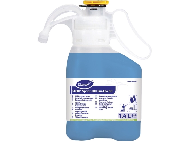 Taski Sprint 200 Pur-Eco Sd E1a - Rengøring - Væske - Sprayflaske - 1.4 L - Citron - Professionel - Koncentreret