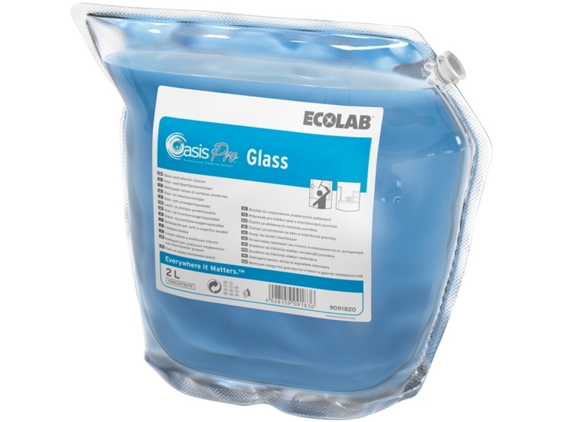 Glasrens, Ecolab Oasis Pro Glass, 2 L